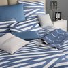 JOOP! Comfort Satin Bettwäsche 4102-2 Cross Beige Blau 135x200 Bild 2