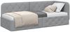 vidaXL Eckbettgestell Hellgrau 80 x 200 cm Stoff 42016479 Bild 3