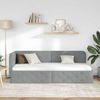vidaXL Eckbettgestell Hellgrau 80 x 200 cm Stoff 42016479 Bild 4