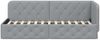 vidaXL Eckbettgestell Hellgrau 80 x 200 cm Stoff 42016479 Bild 5
