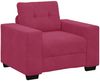 vidaXL Sofa Set 3 pcs Wind Rot 221 x 80 x 80 cm Samt 3324643 Bild 4