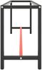 vidaXL Werkbankgestell Mattschwarz und Mattrot 210x50x79 cm Metall 151454 Bild 4
