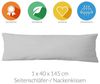 Lavea Kissenbezug Jasmin, (1 Stück), Kopfkissenbezug 40x145 cm - 100% atmungsaktive Baumwolle Bild 4