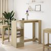 Bartisch, Stehtisch, Bistrotisch mit Regal Sonoma-Eiche 124x46x103,5 cm Holzwerkstoff Bild 3