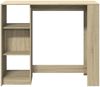 Bartisch, Stehtisch, Bistrotisch mit Regal Sonoma-Eiche 124x46x103,5 cm Holzwerkstoff Bild 4