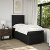 vidaXL Boxspringbett mit Matratze Schwarz 80x200 cm Stoff 3294185 Bild 5