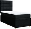 vidaXL Boxspringbett mit Matratze Schwarz 80x200 cm Stoff 3294185 Bild 3