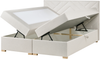 Boxspringbett mit Stauraum Stoff ESQUIRE 180 x 200 cm Cremeweiß Bild 5