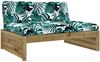 vidaXL 2-tlg. Garten-Lounge-Set mit Kissen Imprägniertes Kiefernholz 3186136 Bild 4