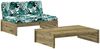 vidaXL 2-tlg. Garten-Lounge-Set mit Kissen Imprägniertes Kiefernholz 3186136 Bild 2