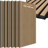 Bellamio 'Kilwa' 3D Akustikpaneele, Holzoptik Eiche, Echtholzfurnier und MDF, 110x60x2,1 cm, Wandpaneele mit Schallschutz, 6er Set Bild 1