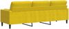 vidaXL Sofa 3-Sitzer mit Zierkissen Gelb 210 cm Samt 3278245 Bild 5