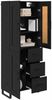 vidaXL Highboard Schwarz Eichen-Optik 69,5 x 34 x 180 cm Holzwerkstoff 3416063 Bild 3