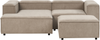 Rechtsseitiges Ecksofa mit Ottomane ARDAL Taupe Rechtsseitig Bild 4