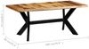 vidaXL Esstisch 180 x 90 x 75 cm Massivholz [247432] Bild 5