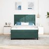 vidaXL Boxspringbett mit Kopfteil Dunkelgrün 140 x 190 cm Samt 3339899 Bild 3