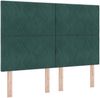 vidaXL Boxspringbett mit Kopfteil Dunkelgrün 140 x 190 cm Samt 3339899 Bild 4