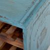 Flaschenbox SURAT Blue Fregata Mahagoni ca. H40cm Shabby Weinregal Cube Regal Bild 5