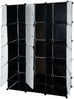 Regalsystem Sydney T306, Steckregal Garderobe Kleiderschrank, 8 Boxen je 37x37x47cm schwarz Bild 3