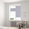 Sekey Plissee Faltrollo Klemmfix ohne Bohren Silbergrau 105x130cm Bild 5