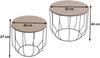MCA 2er-Set Couchtisch HWC-P58, Beistelltisch Kaffeetisch Loungetisch, Industrial Metall Holz Eiche Bild 3