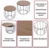 MCA 2er-Set Couchtisch HWC-P58, Beistelltisch Kaffeetisch Loungetisch, Industrial Metall Holz Eiche Bild 2