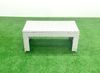 Fimous Polyrattan Gartenmöbel Set 6 Stücke Outdoor Garten Sofa Rechteckiger Couchtisch Set mit Sessel 3 Hockern Hellgrau gemischt Bild 3