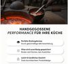 Hoffmann Germany Bratpfanne STONIQ PFAS-frei Ø 24 cm hoher Rand mit Deckel – Made in Germany, Aluguss (Set, 2-tlg, 1x Pfanne Ø 24 cm mit hohem Rand + 1x Deckel), abnehmbarer Griff, backofenfest bis 300°C, Induktion Schmorpfanne Bild 4