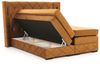 Boxspringbett Schlafzimmerbett ELVIANO 180x200cm Stoff Grafit inkl. Ambiente-LED Bild 2