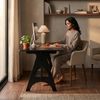 Schreibtisch Bostenenna 120 x 60 x 75 cm Schwarz mit Holzmaserung [en. casa] Bild 5