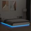 vidaXL Bettgestell mit LED Weiß 120x190 cm Holzwerkstoff 3281140 Bild 4
