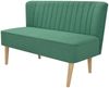 vidaXL Sofa Stoff 117 x 55,5 x 77 cm Grün 244073 Bild 2