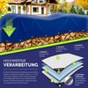 tillvex® Abdeckplane Blau - 2x3 m mit Ösen + 10 Haken & 15m Seil | Gewebeplane 650g/m² Wasserdicht & Reißfest | Premium PVC-Plane Universell LKW, Pool, Holz Gartenmöbel | Gartenplane Abdeckung Bild 3
