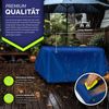 tillvex® Abdeckplane Blau - 2x3 m mit Ösen + 10 Haken & 15m Seil | Gewebeplane 650g/m² Wasserdicht & Reißfest | Premium PVC-Plane Universell LKW, Pool, Holz Gartenmöbel | Gartenplane Abdeckung Bild 5