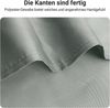 Duschvorhang 240x180cm Grau Antischimmel Polyester Badezimmer Badewanne 16 Ringe Bild 5