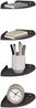 vidaXL Schwebendes Regal mit Regal 4 pcs Schwarz 15 x 15 x 2 cm 8004075 Bild 3