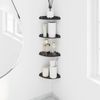 vidaXL Schwebendes Regal mit Regal 4 pcs Schwarz 15 x 15 x 2 cm 8004075 Bild 4