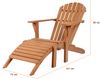 Teakholz Gartenliege/Sessel - bene living - Adirondack Montreal Bild 2