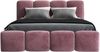 Polsterbett DONA 140x200 ohne Matratze mit Bettkasten und Lattenrost. Farbe: Flamingo 14 Bild 3