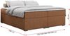 Boxspringbett - Doppelbett mit Multipocket-Matratze - BESS -140x200 - Orange Stoff - H3 Bild 5