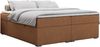 Boxspringbett - Doppelbett mit Multipocket-Matratze - BESS -140x200 - Orange Stoff - H3 Bild 3