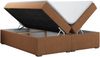 Boxspringbett - Doppelbett mit Multipocket-Matratze - BESS -140x200 - Orange Stoff - H3 Bild 4