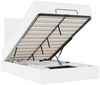 vidaXL Ottoman-Bett mit Matratze & LEDs Weiß 120x200 cm Kunstleder 3313846 Bild 2