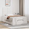 vidaXL Ottoman-Bett mit Matratze & LEDs Weiß 120x200 cm Kunstleder 3313846 Bild 4