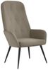 Relaxsessel mit Hocker Hellgrau Samt [3097619] Bild 4