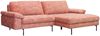 KAWOLA Sofa VISAO Ecksofa Velvet Recamiere rechts rosa 86 x 160 x 236 cm Bild 2