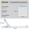 Outsunny Gartenliege 2er Set Faltbare Strandmatratze 5-stufige Höhenverstellbar Liege, Faltbare Strandliege, 2 St, Strandmatratze, Stahl, Beige, 134 x 48 x 33-43 cm Bild 3