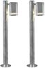 2er-Set Wegeleuchten MODENA galv. Stahl, GU10, Höhe 70 cm, IP44 Bild 2