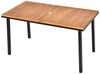 COSTWAY Gartentisch, mit Schirmloch, Esstisch für 6-8 Personen, Holz Bild 1