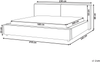 Wasserbett Stoff LINARDS 180 x 200 cm Cremeweiß Bild 2